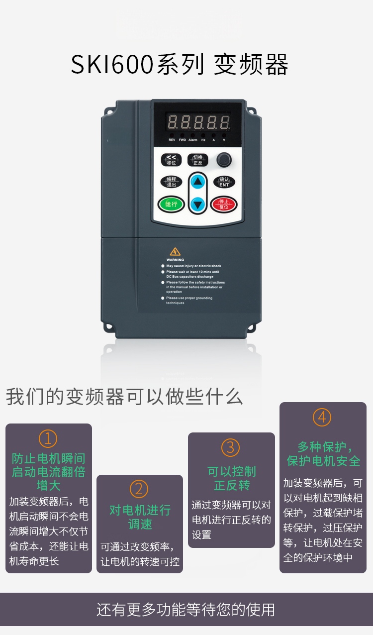 BWI600三相通用重载变频器 4~7.5KW
